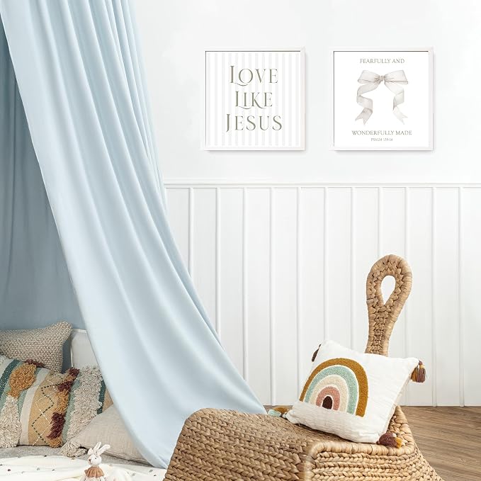 LARTSFRO Coquette Beige Bow Jesus Wall Art Decor Posters, Inspirational Bible - Image 5