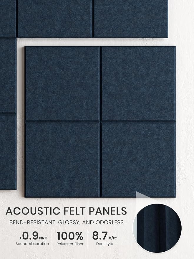 Bumusty Large Felt Bulletin Board, 30 Push Pins, 40 Adhesive Tabs - Image 3