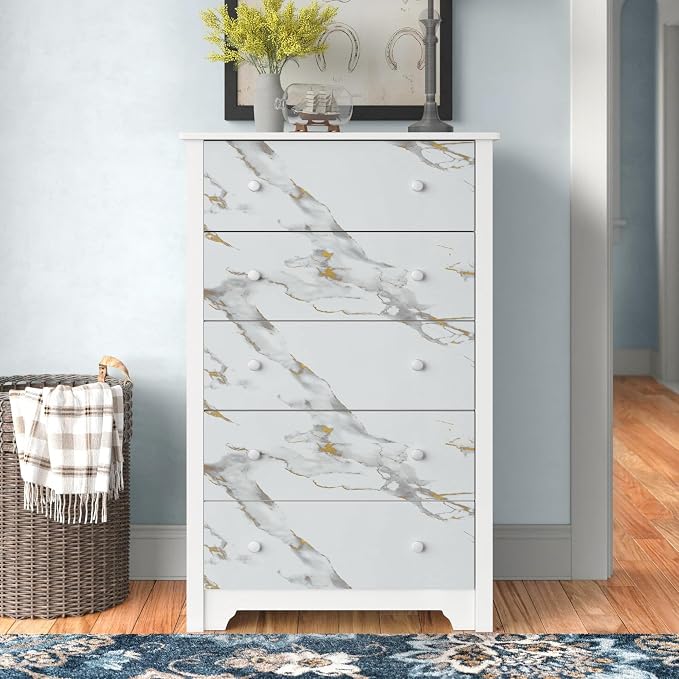 Abyssaly Marble Contact Paper for Countertops Gold Grey White Marble Peel and - Image 9