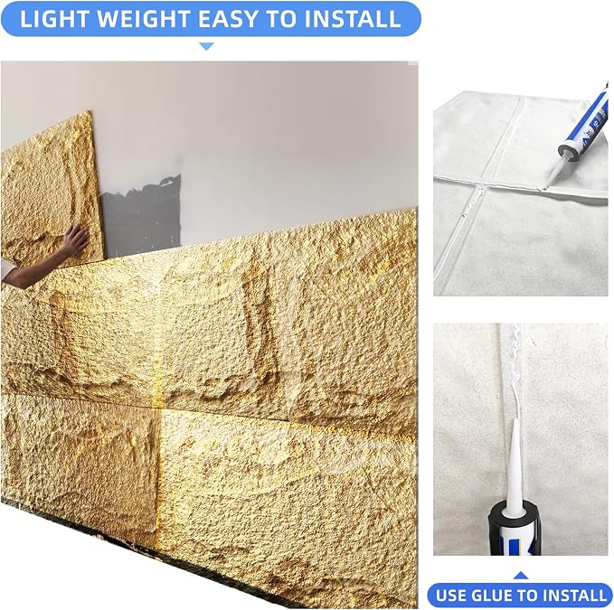 Stone 3D Wall Panels, 23.6"*47.2" Wall Paneling - Image 4