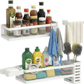PUSDON 5-in-1 Wide Wall Mount Wrapped Mesh Kitchen Organizer & Shower Caddy Kit by PUSDON