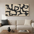 Framed Abstract Neutral Horizontal Wall Art by MXART