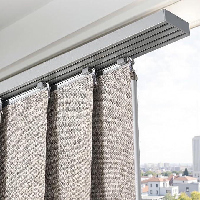 VEVOR Panel Track Blinds, Extendable Track from 45.8 in to 86 in W, Trimmable - Image 8
