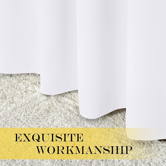 NICETOWN White Room Darkening Bedroom Curtain 84 inches Length - Image 6