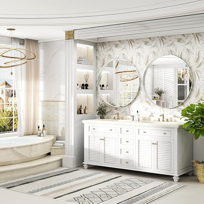 36 Inch Round Bathroom Mirror - Image 7