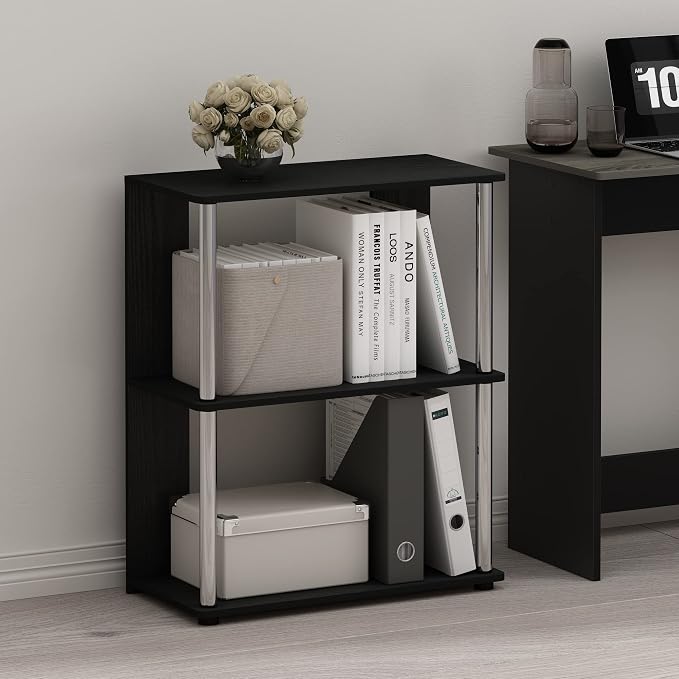 Furinno Jaya Simple Design 3-Tier Bookcase/Bookshelf/Display Rack - Image 2