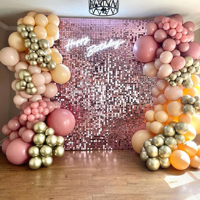 COKAOBE Pink Shimmer Wall Backdrop, Photo Backdrops - Image 7