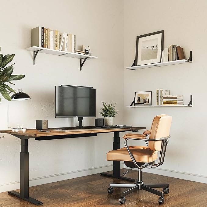 WOPITUES Floating Shelves for Wall 32″W x 8″D, Long Wall Mounted Shelves Set of - Image 4