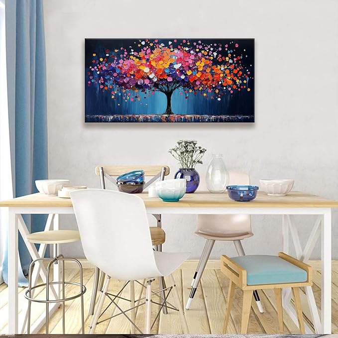 Suconvng Canvas Art Wall Decor Modern Minimalist Gallery Painting Abstract Tree - Image 5