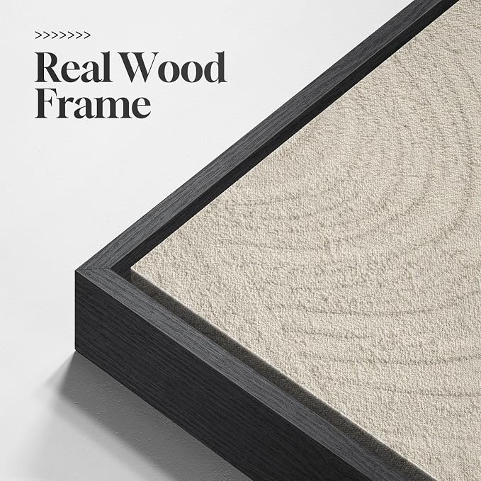 Long Narrow Framed Neutral Abstract Vertical Wall Art Set, 2 Piece Modern - Image 6