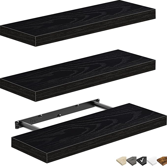 QEEIG Floating Shelves for Wall Bathroom Shelf Bedroom Kitchen Living Room - Image 9