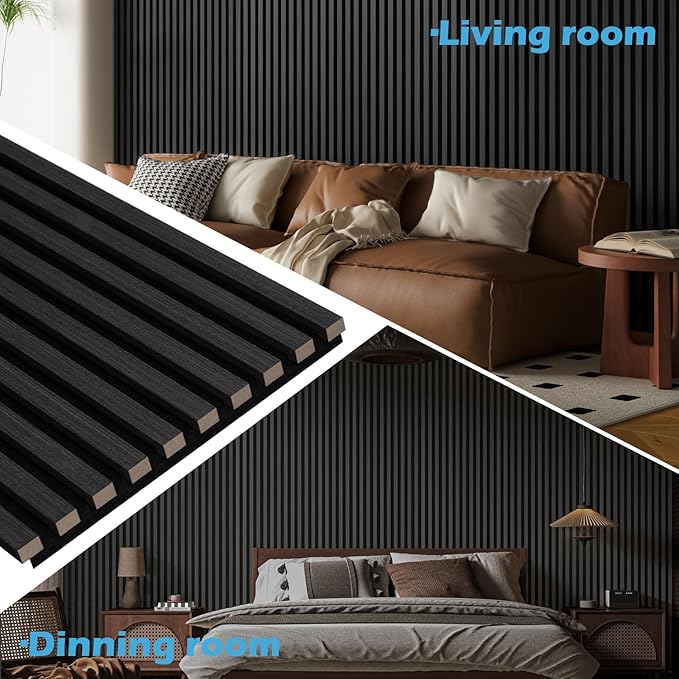 Art3d 4-Pack 108" x 12" Acoustic Wood Panels - Image 3