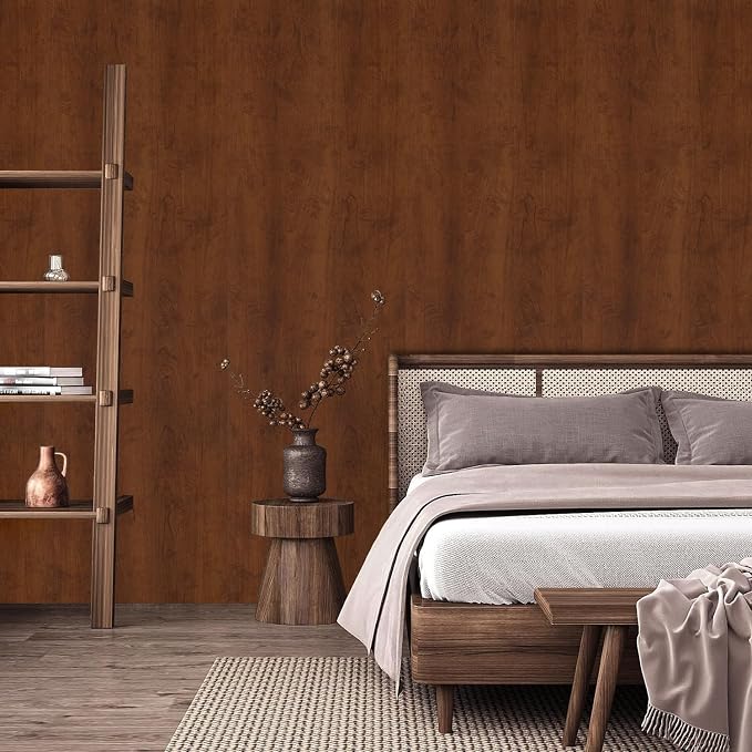 Abyssaly Wood Contact Paper, Faux Wood Grain Vinyl Wrap Self Adhesive - Image 5