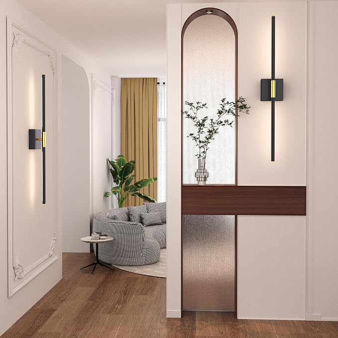 31.5 Inch Battery Operated Wall Sconce Set of Two, 8000mAh USB Rechargeable - Image 9