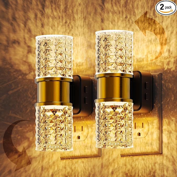 L LOHAS LED Night Light, Dimmable Night Lights Plug into Wall, 2 Pack 0-100LM by LLOHASLED