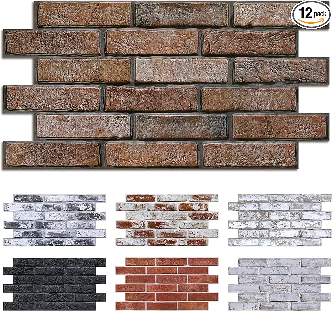 Commomy Faux Brick 3D Wall Panels by CommomyDecor