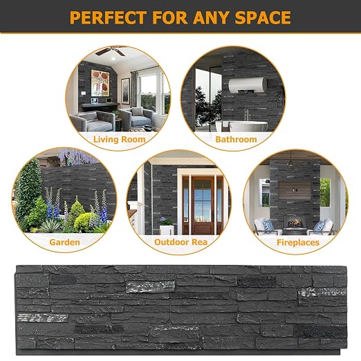ROOMTEC 6-Packs Faux Stone Wall Covering Panels - Image 6