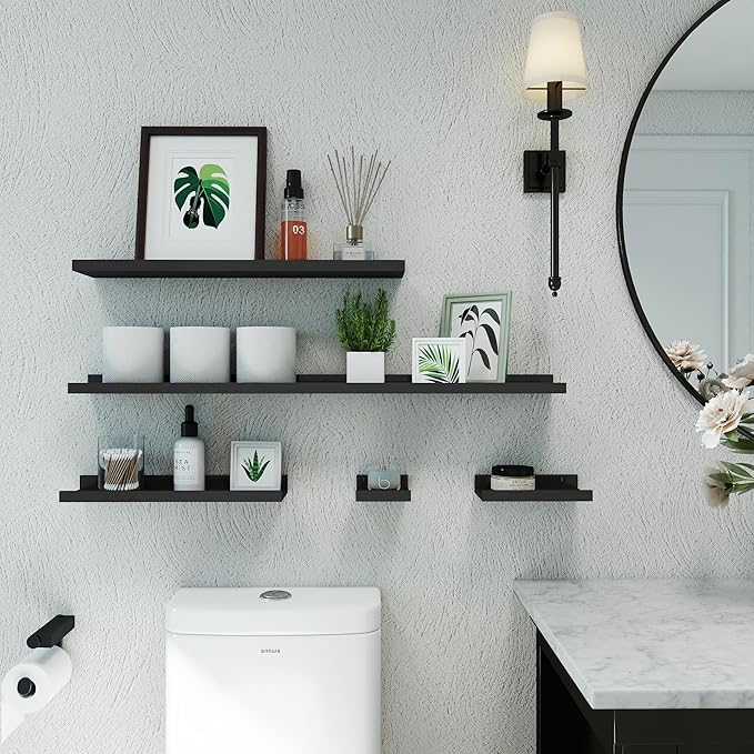 Long Floating Shelves for Wall Decor, Long Wall Mounted Storage Shelf for - Image 4