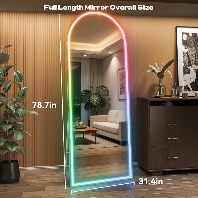 Hasipu Arch Full Length Mirror 79 x 32 in - Image 2