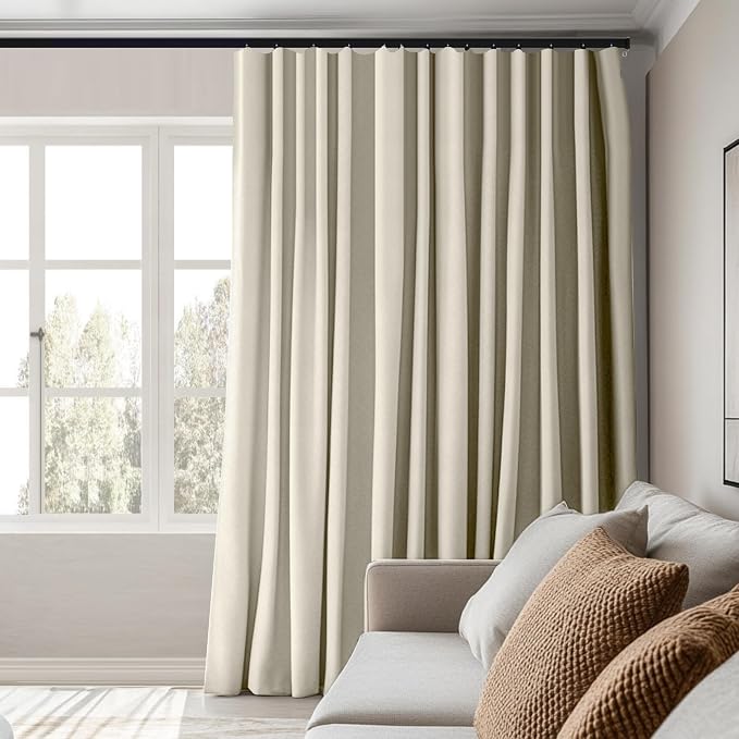 MaKefeile Room Divider Curtains Total Blackout Privacy Curtain Panel Room - Image 5