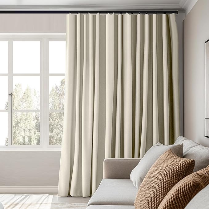 MaKefeile Room Divider Curtains Total Blackout Privacy Curtain Panel Room - Image 5