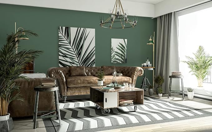 Dimoon 236''x23.6'' Green Peel and Stick Wallpaper Contact Paper Modern Self - Image 6