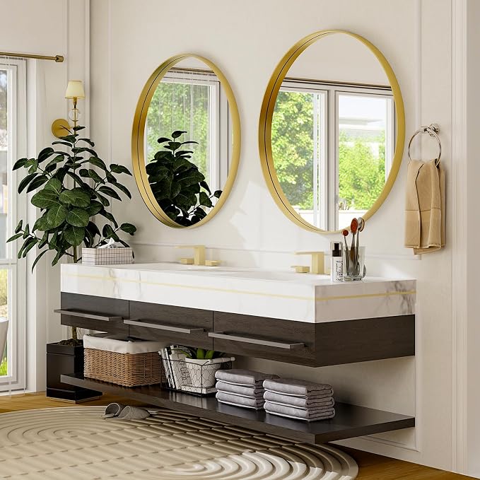 24 Inch Round Bathroom Mirror - Image 4