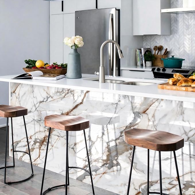 Marble Peel and Stick Waterproof Wall Paneling, Covers 38.75 Sq. Ft. - Image 6