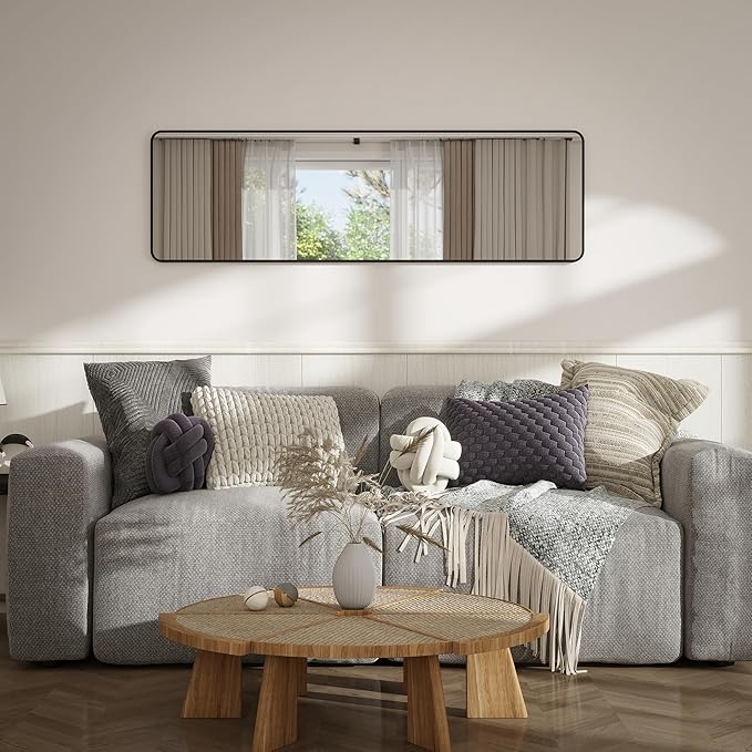 Full Length Door Mirror 14x48, Metal Frame - Image 4