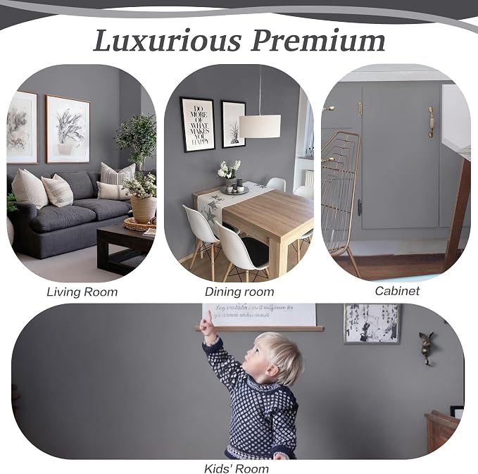 Dimoon 17.7''x393'' Peel and Stick Wallpaper Grey Contact Paper - Image 8