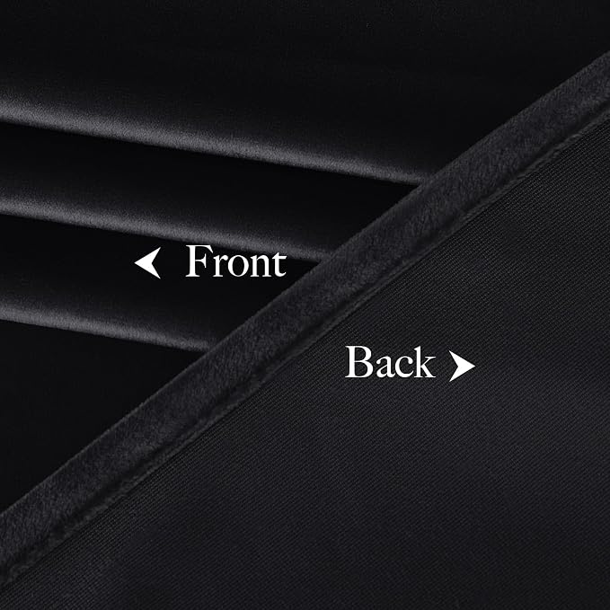 NICETOWN Black Velvet Curtain 72 inches Long - Image 8
