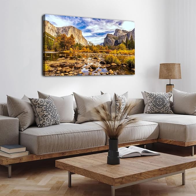 Yosemite National Park Wall Art Nature Landscape Valley Mountain Large Canvas - Image 7