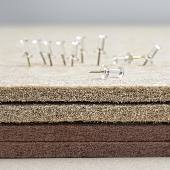 Bulletin Board, 24 x 18 inches Felt Board Decorative Pin Board, Cork Board - Image 6