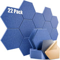 22 Pack Self-Adhesive Acoustic Panels 12" X 10" X 0.4" by Dailycooper