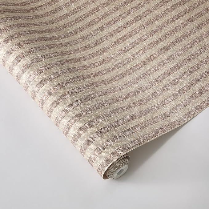 Tempaper x Charles Street Stripe Textured Removable Peel and Stick Wallpaper - Image 5