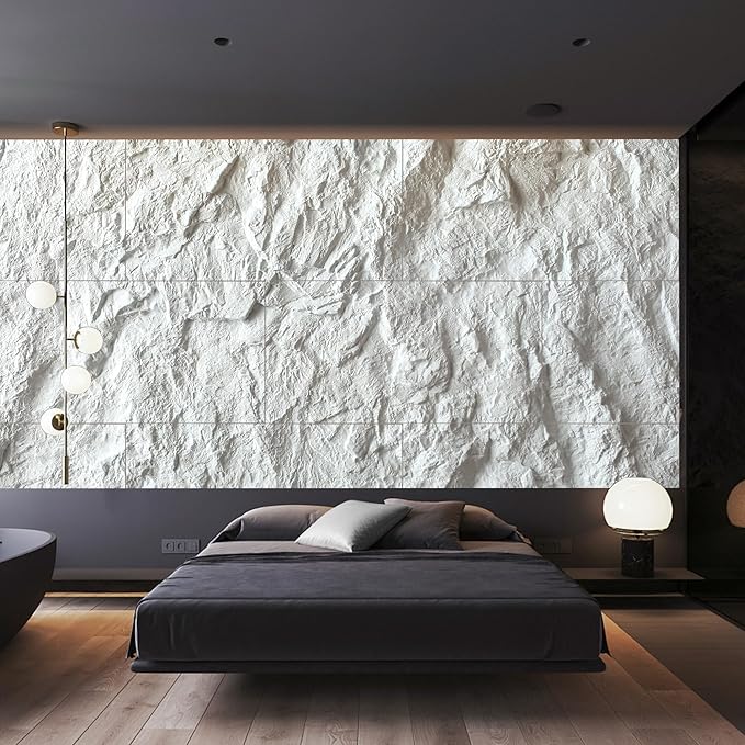 KASARO 3D Faux Stone Wall Panels, Home & Office Accent Wall, Easy Install - Image 2