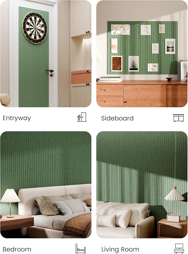 Bumusty Large Cork Board Alternative-48 x 36" Felt Bulletin Board Tiles - Image 5