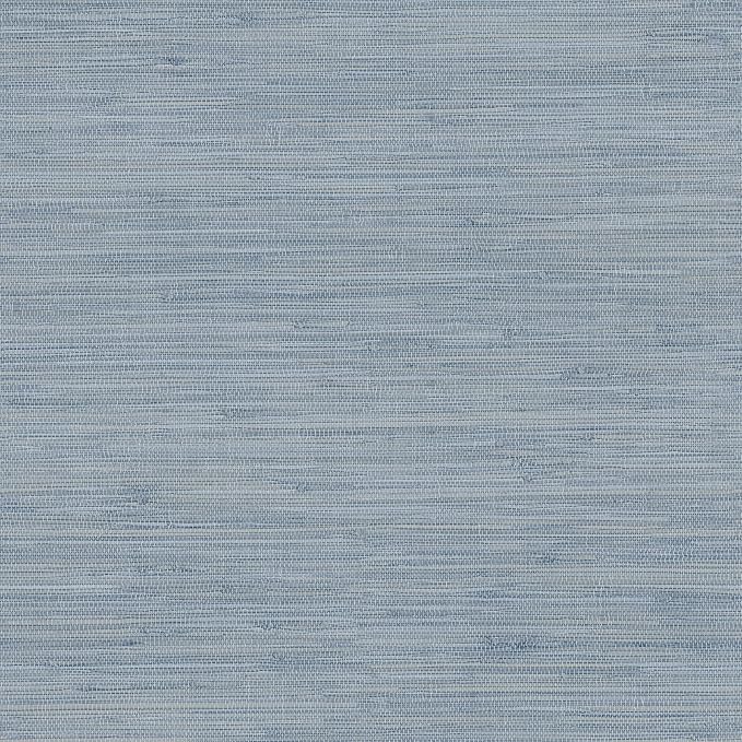 Chesapeake Blue Faux Grasscloth Wallpaper by Chesapeake