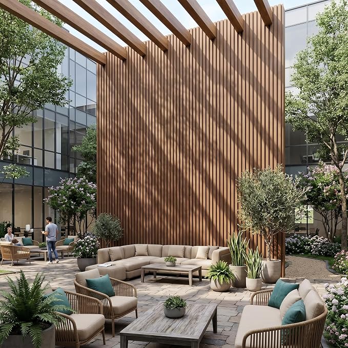 From Plain to Beautiful in Hours WPC Exterior Wall Slat Panels Waterproof - Image 19