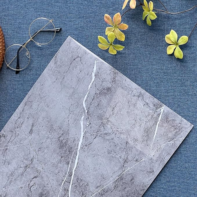 Haimin Wall Panels Peel and Stick 20 Pieces 23.6x11.8in Backsplash Marble Look - Image 4