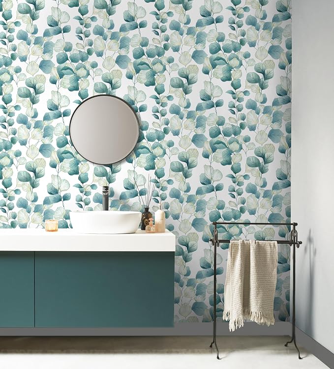 Timeet Peel and Stick Wallpaper Boho Leaf Contact Paper Removable Self Adhesive - Image 4