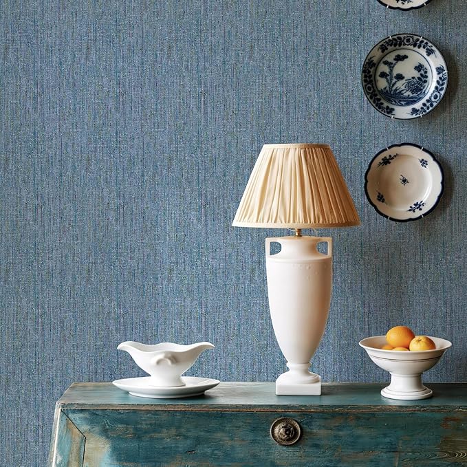 JiffDiff Woven Wallpaper Peel and Stick 17.3" 400x 0 Colorful Paint Grasscloth by wallpaper