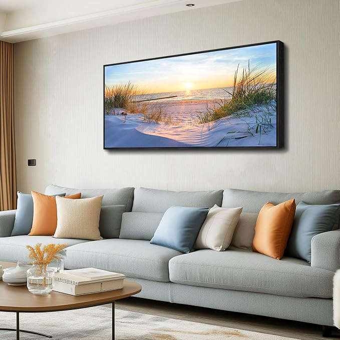 MHARTK66 Large Wall Art for Living Room Modern Wall Decor for Bedroom Beach - Image 2
