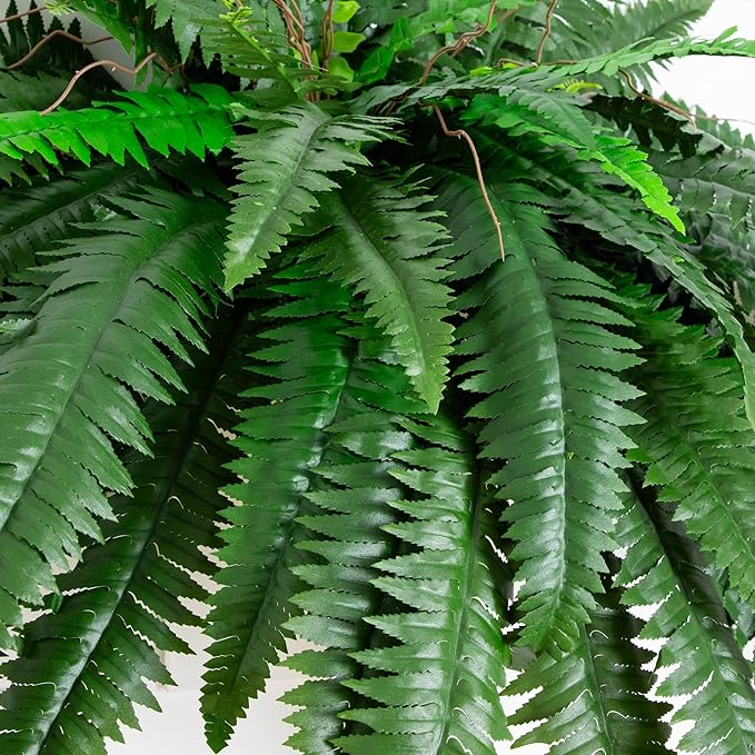Nearly Natural 48in Artificial Boston Fern, Large Faux Greenery - Image 2