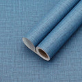 Yancorp 24"x197" Textured Fabric Navy Blue Faux Grasscloth Peel and Stick by YancorpHomeDecor