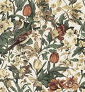 Erfoni 17.3" x 394" Birds Floral Peel and Stick Wallpaper Vintage Contact Paper by Erfoni