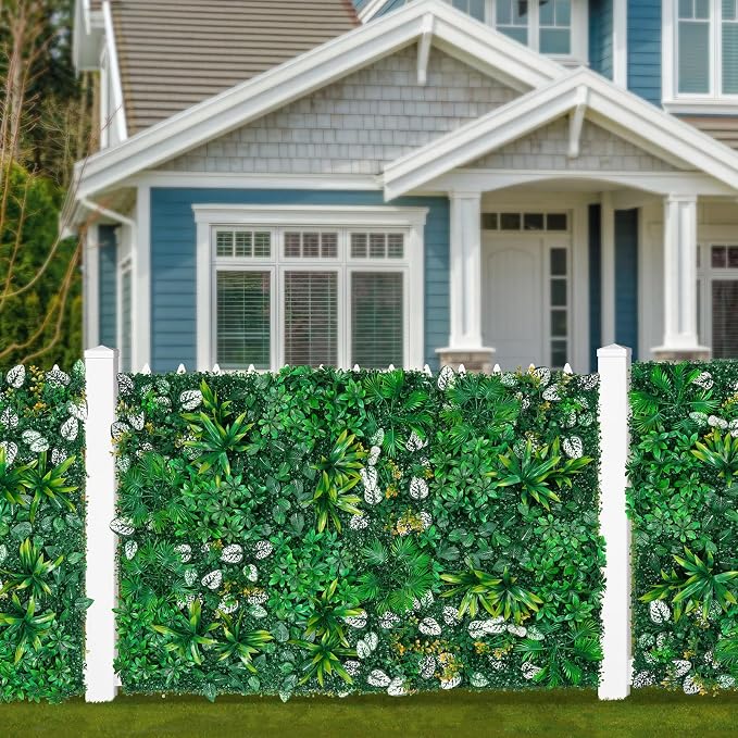 Grooy Artificial Hedge Grass Wall, Boxwood Panels 40"x120", UV Protected - Image 7