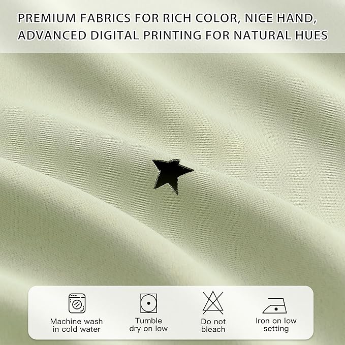 XiDi Green Curtains for Bedroom, Girls Room Blackout Curtains, Kids Room - Image 5