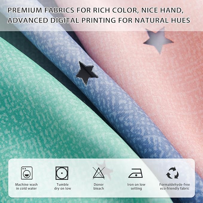 XiDi Pink Grey 84 inchs Long Curtains - Image 3