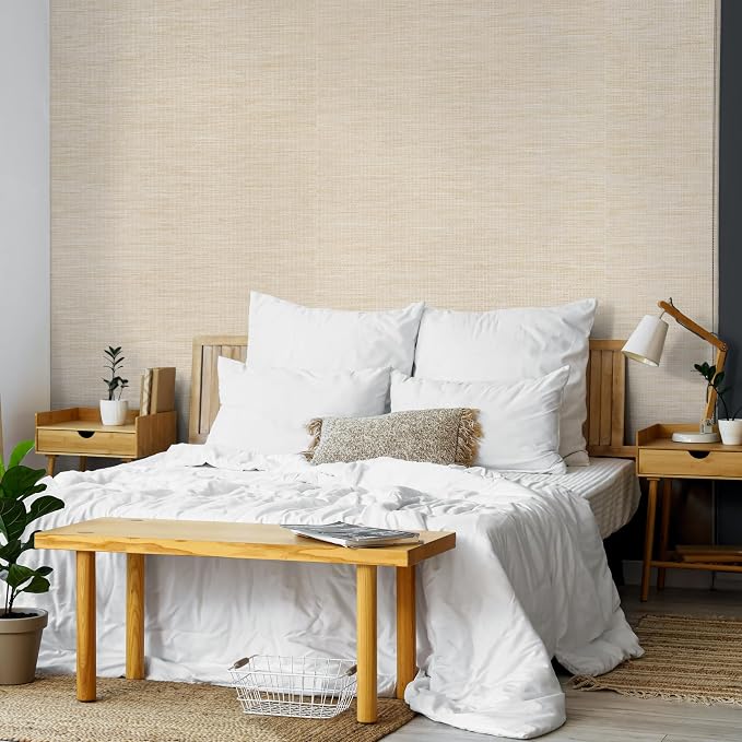 Ansehan Natural Paper Weave Grasscloth Wallcovering, W412 Marbletile 36" x8yd - Image 4
